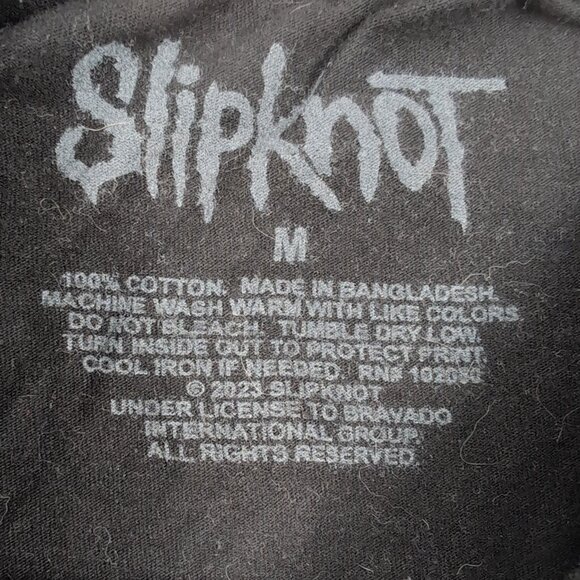 Official Slipknot Unisex Black Graphic T-Shirt Eyeless 1999 Track, Medium - Picture 4 of 6